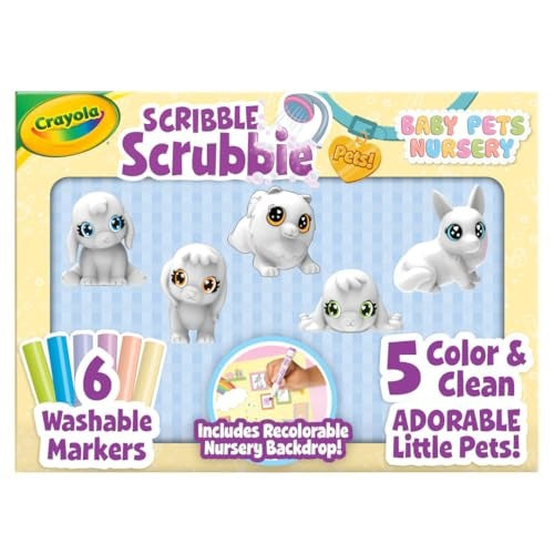 Scribble Scrubbie Baby Pets Nursery