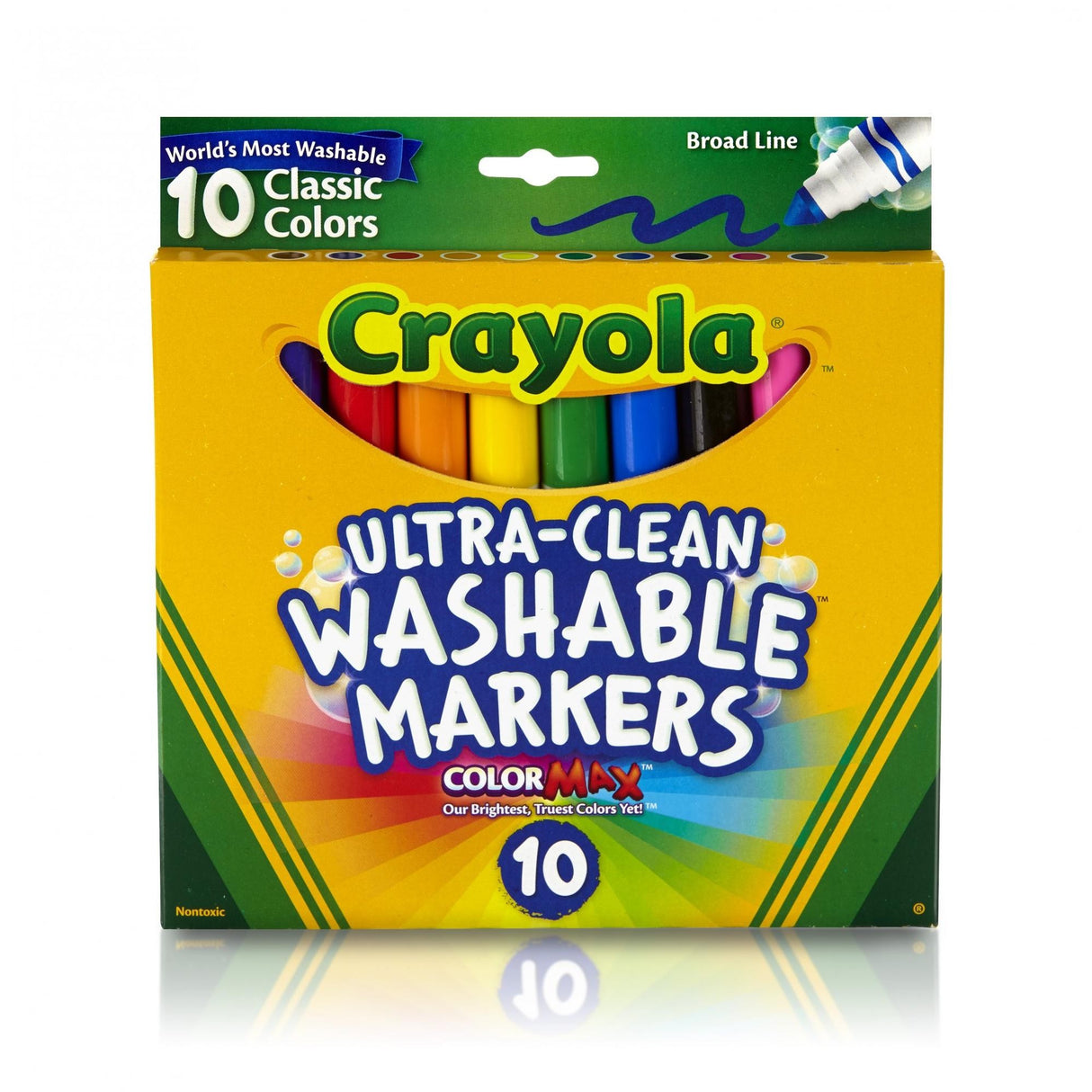 CRAYOLA CLASSIC 10PK ULTRA CLEAN MARKERS