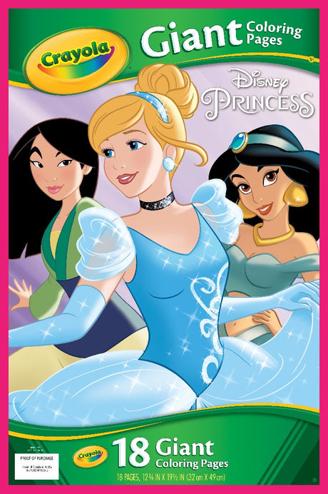 CRAYOLA  GIANT COLOURING PAGES - DISNEY PRINCESS