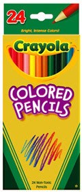 Crayola Full Size Colour Pencils - 24 Pack