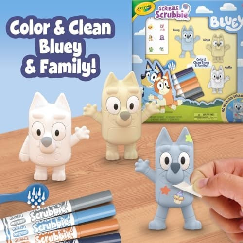 Crayola Scribble Scrubbies Deluxe Bluey Playset