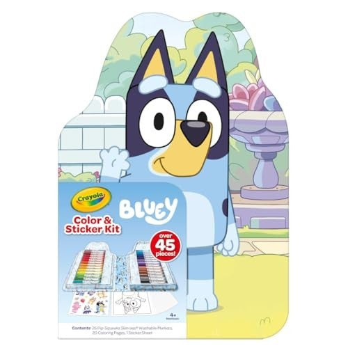 Colour and Sticker Kit Bluey