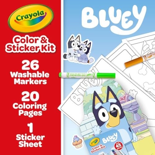 Colour and Sticker Kit Bluey