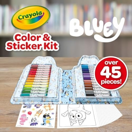 Colour and Sticker Kit Bluey
