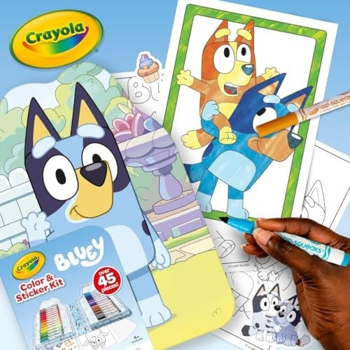 Colour and Sticker Kit Bluey