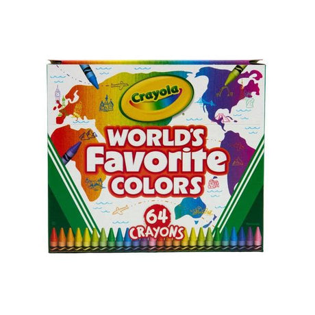 Color & Sticker Activity Set for Kids, Worlds Favorite Colors, Includes Coloring Pages, Stickers, Washable Markers, Art Kit for Kids, 3+