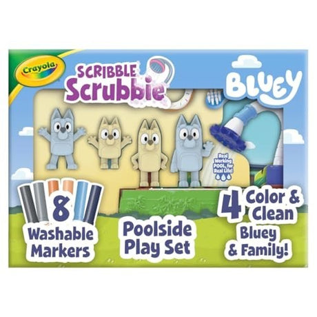Crayola Scribble Scrubbies Bluey Poolside Playset