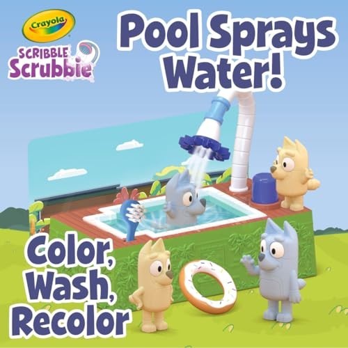 Crayola Scribble Scrubbies Bluey Poolside Playset