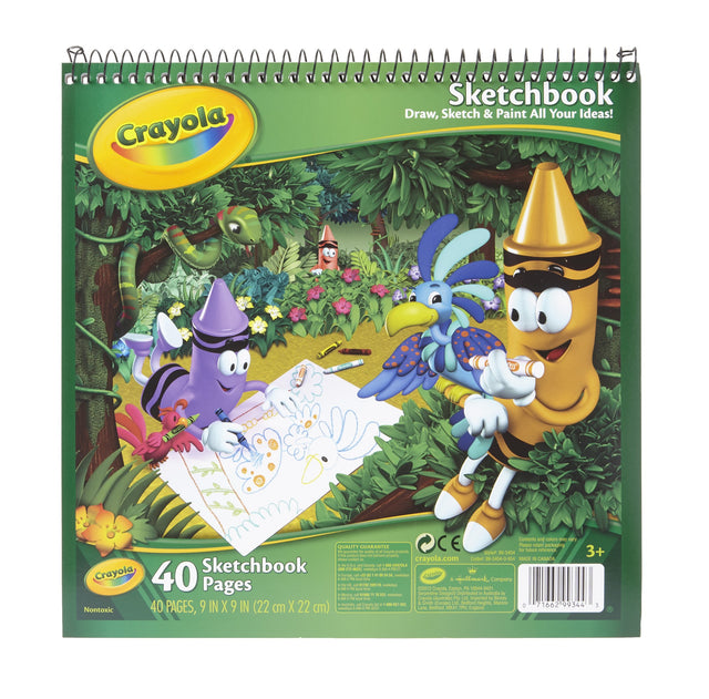 Crayola Heavy Weight Sketchbook  9 X 9 in  40 Sheets  White