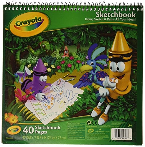 Crayola Heavy Weight Sketchbook  9 X 9 in  40 Sheets  White