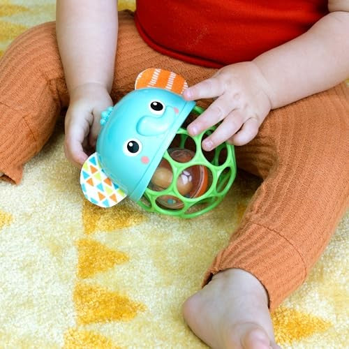 Bright Starts Oball Giggle Glow Elephant Peg Toy