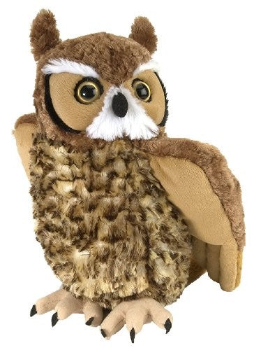 Wild Republic Cuddlekins Great Horned Owl Stuffed Animal  12 Inches