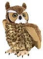 Wild Republic Cuddlekins Great Horned Owl Stuffed Animal  12 Inches