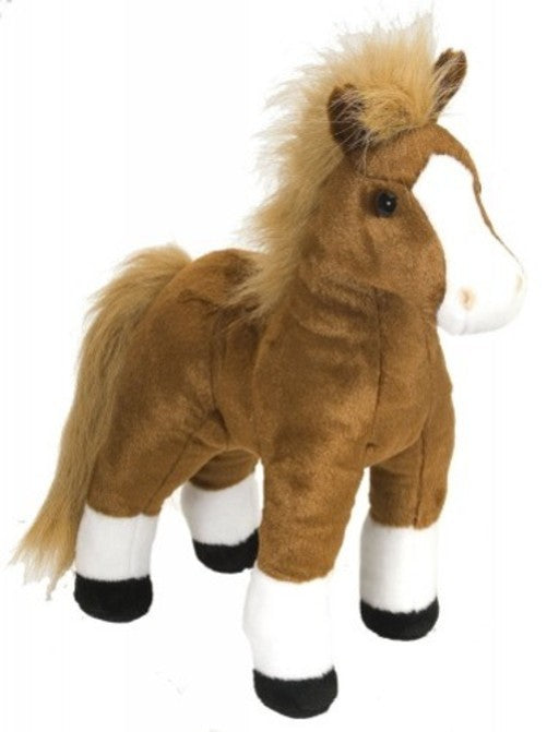 Wild Republic Cuddlekins Brown Horse Stuffed Animal  12 Inches