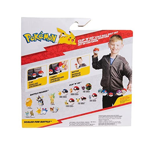 Pokemon Clip'n'go Poke Ball Belt Set (wave 1) - Pikachu