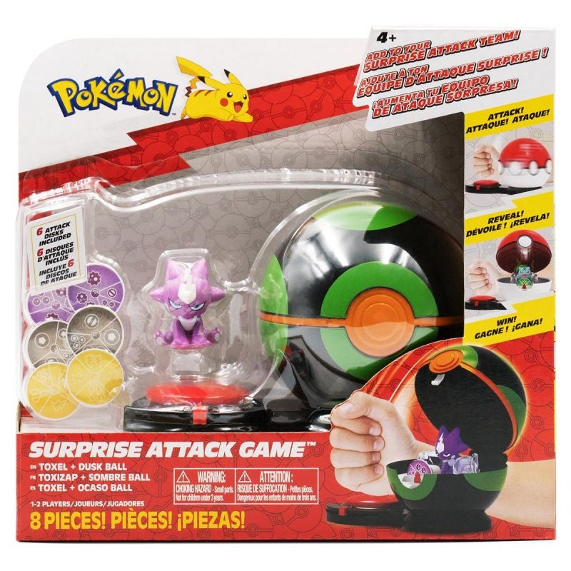 POKEMON SURPRISE ATTACK GAME SINGLE PACK - TOXEL + DUSK BALL