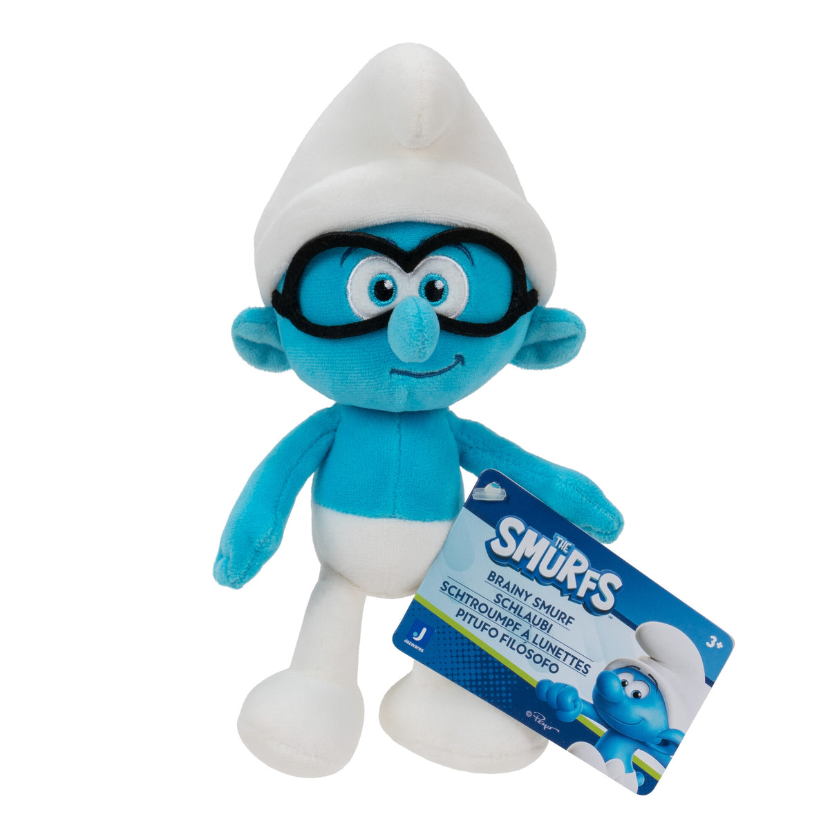 SMURF LITTLE PLUSH ASST - BRAINY SMURF