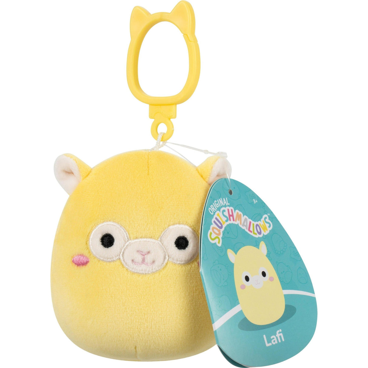 Squishmallows 3.5" Little Plush Clip-on - Lafi the Yellow Llama