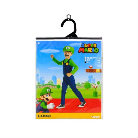 Nintendo Luigi Fancy Dress Size 7-8