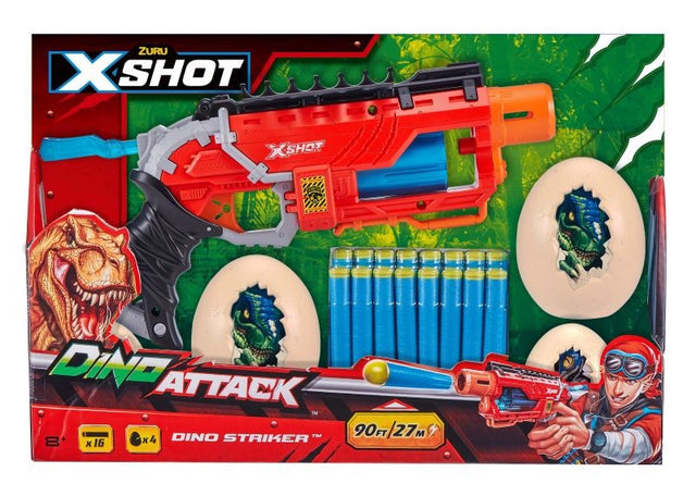 XSHOT DINO ATTACK - DINO STRIKER W/ 16 DARTS