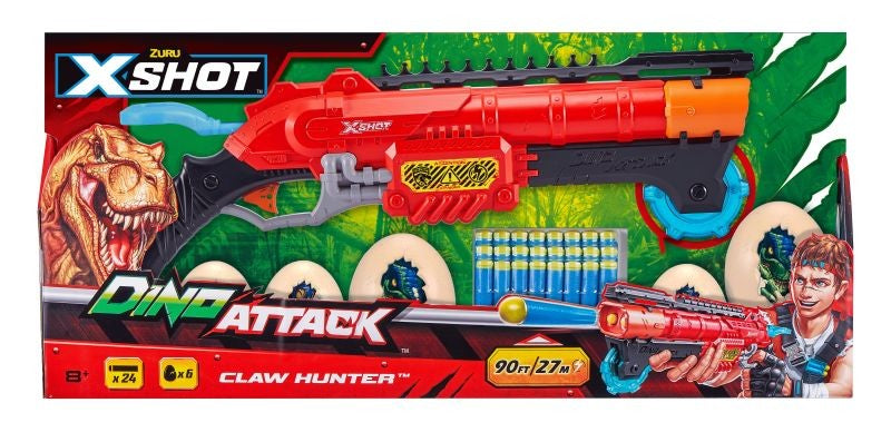 XSHOT DINO ATTACK - CLAW HUNTER W/ 24 DARTS