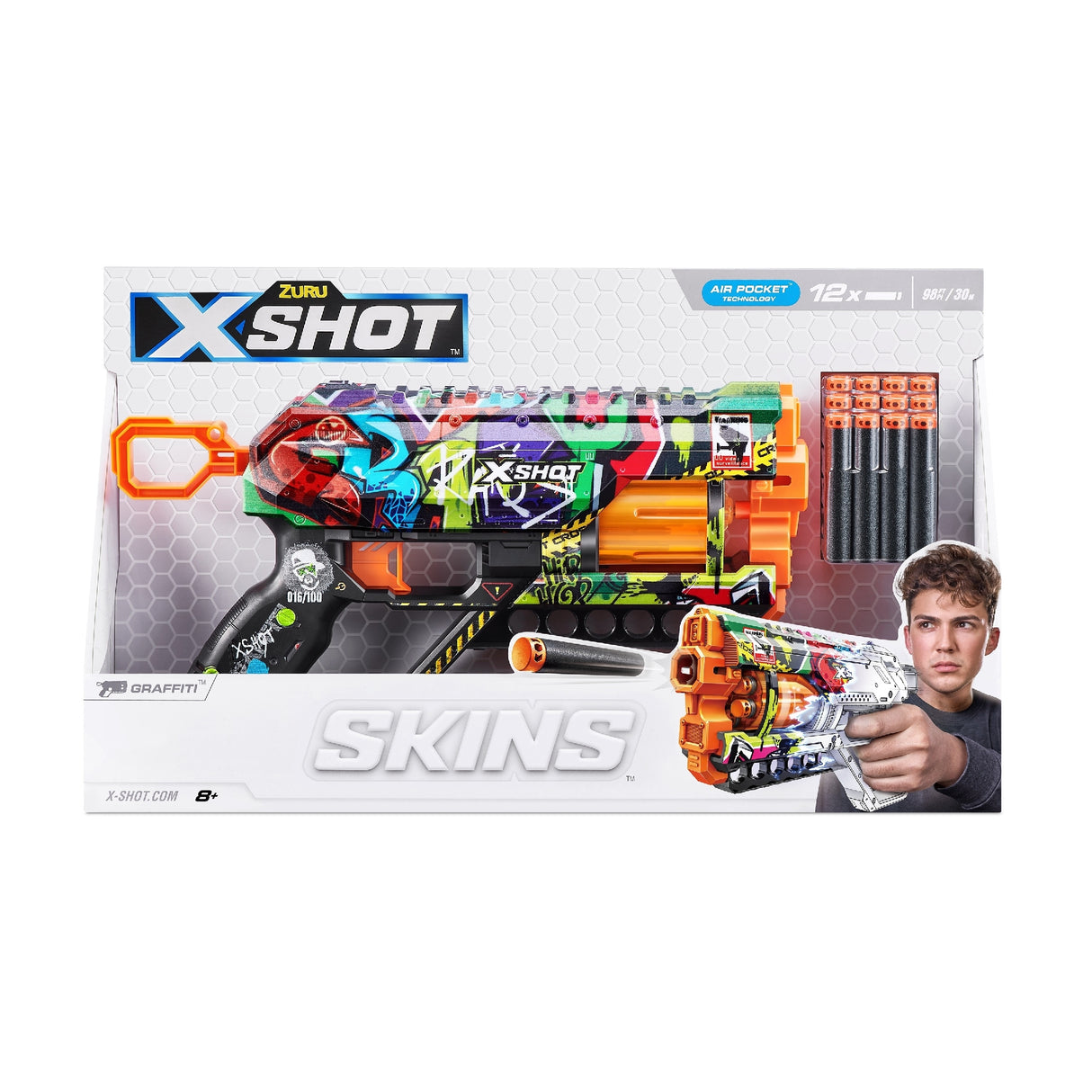 ZURU XSHOT SKINS GRIEFER ASSORTED - GRAFFITI