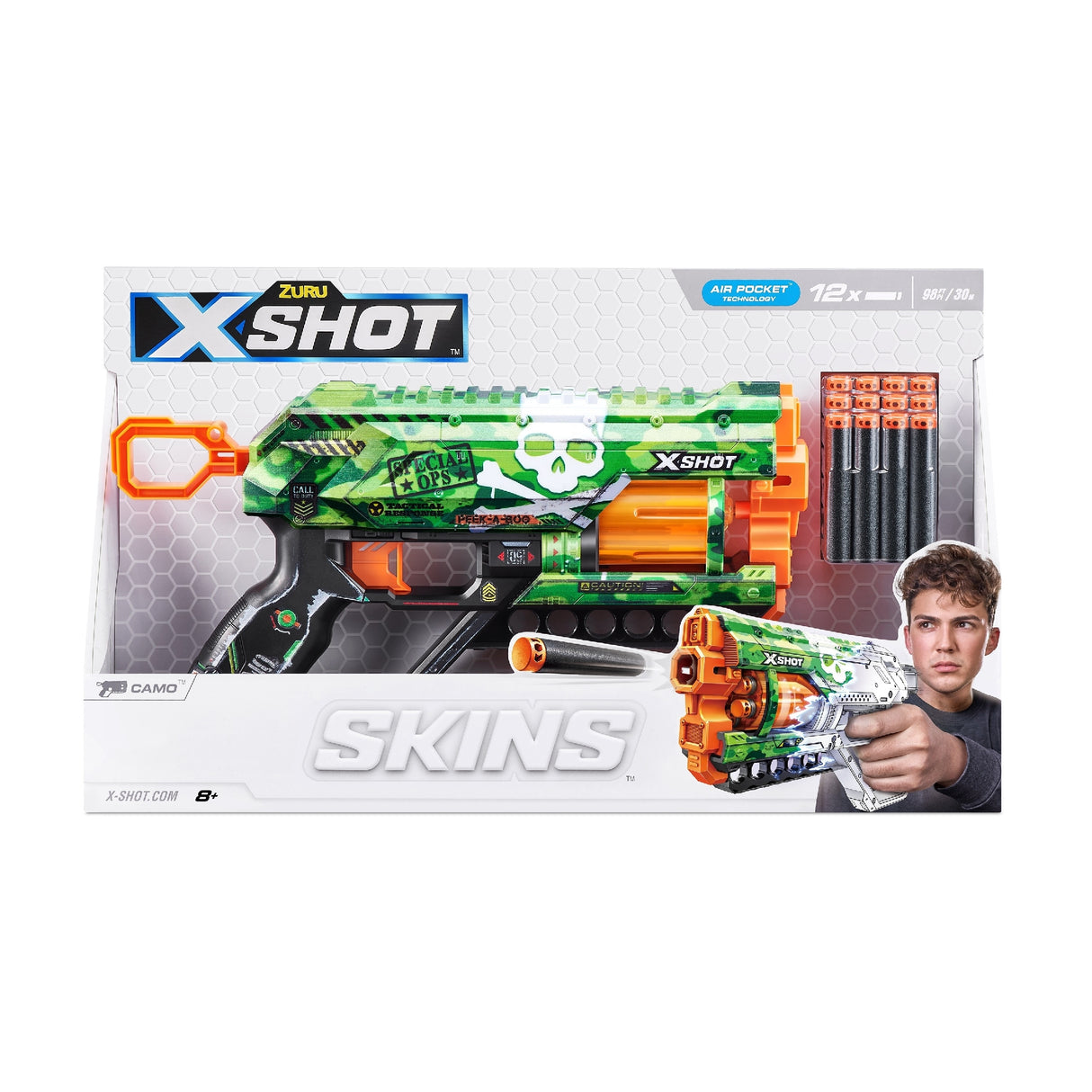 ZURU XSHOT SKINS GRIEFER ASSORTED - CAMO