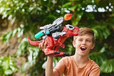 Robo Alive Dino Wars Giant Battling T-rex