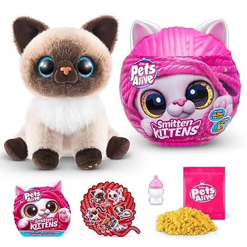 ZURU PETS SMITTEN KITTEN'S INTERACTIVE PLUSH ASSORTED