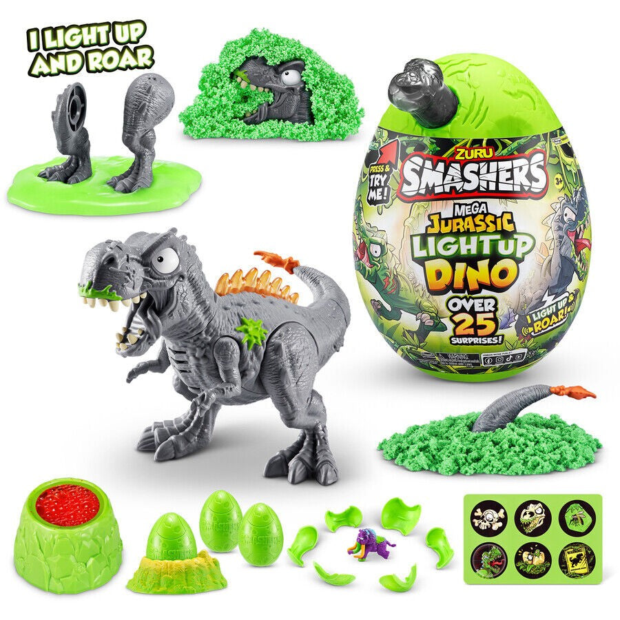 SMASHERS MEGA JURASSIC LIGHT-UP EGG