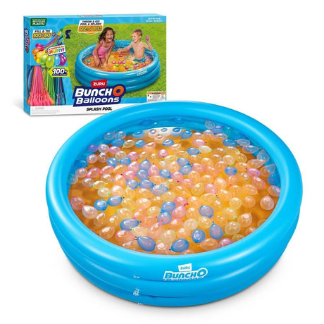 Zuru Bunch O Balloons Splash Pool with Tropical Party 100+ Rapid-Filling Self Sealing Water Balloons