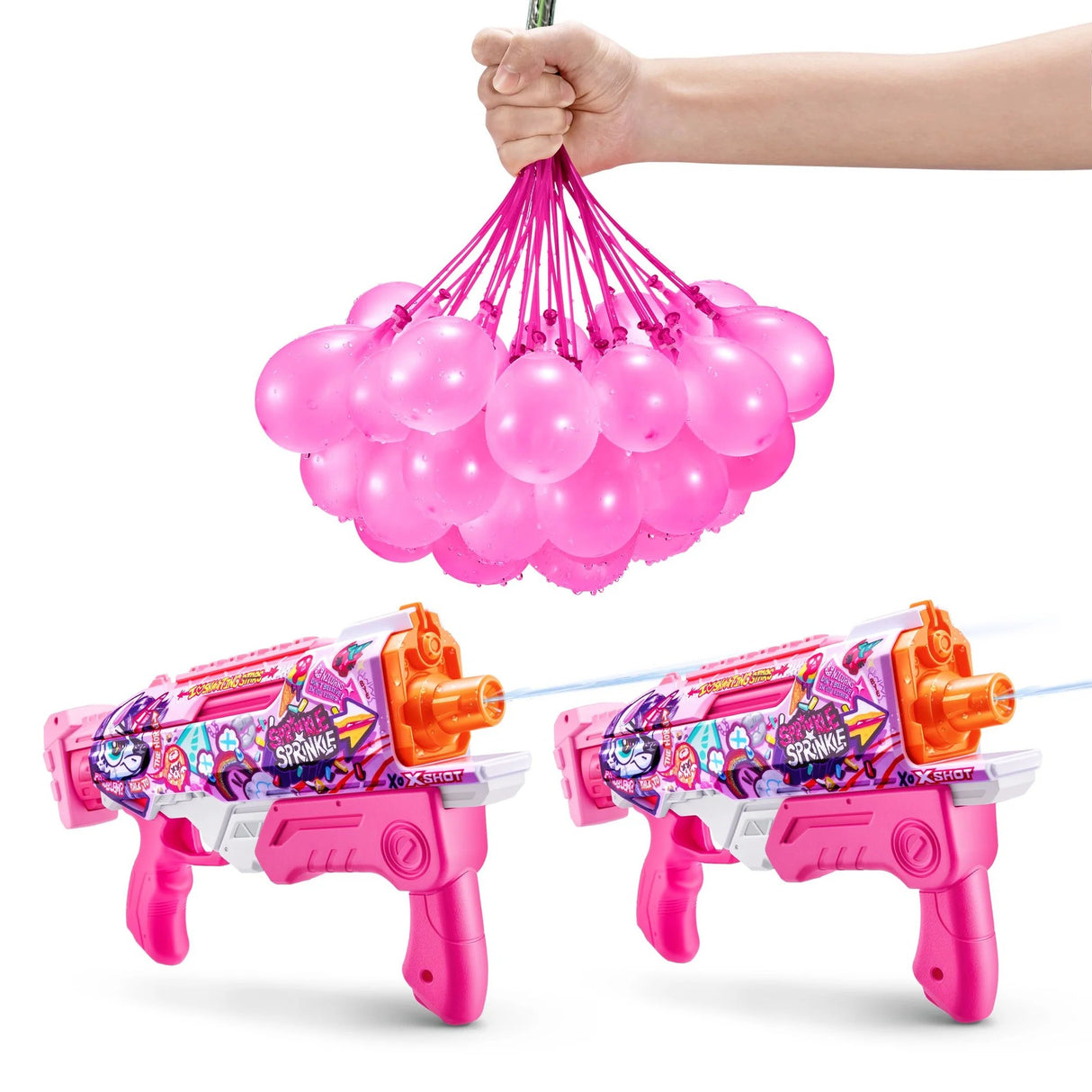 Zuru Xshot Unicorn Hyperload Fast Fill 2 Pack W/ 3pk Bunch o Balloons