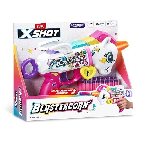 ZURU XSHOT BLASTERCORN WITH 16 DARTS