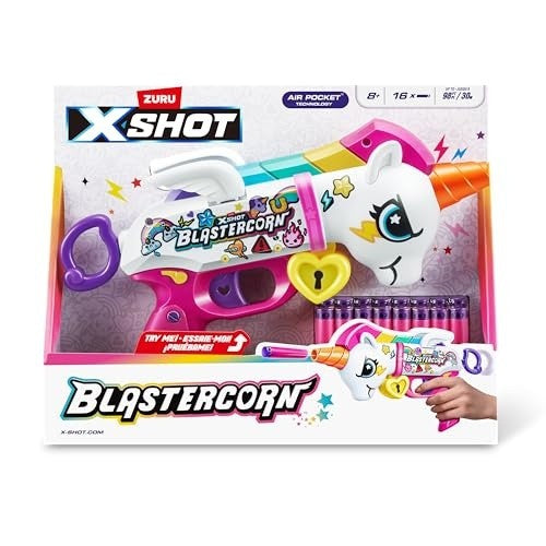 ZURU XSHOT BLASTERCORN WITH 16 DARTS