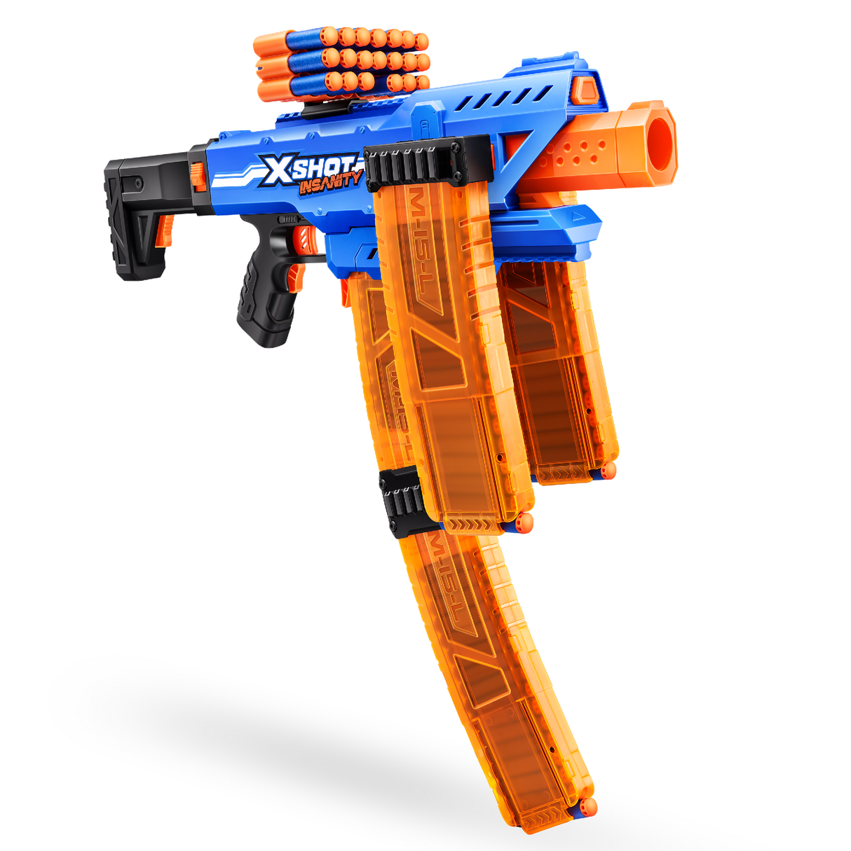 Zuru XSHOT Insanity Motorised Clip Blaster & 72 Darts