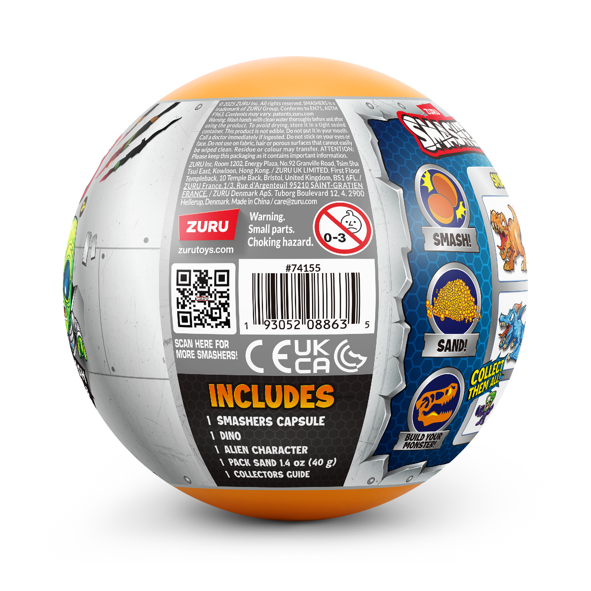 ZURU Smashers Dinos vs Aliens Planet Capsule
