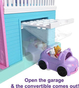 Polly Pocket Pajama Party Sleepover Adventure House 4 Floors 15+ Pieces