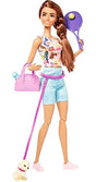 Barbie Wellness Workout Outfit Roller Skates and Tennis with Puppy
