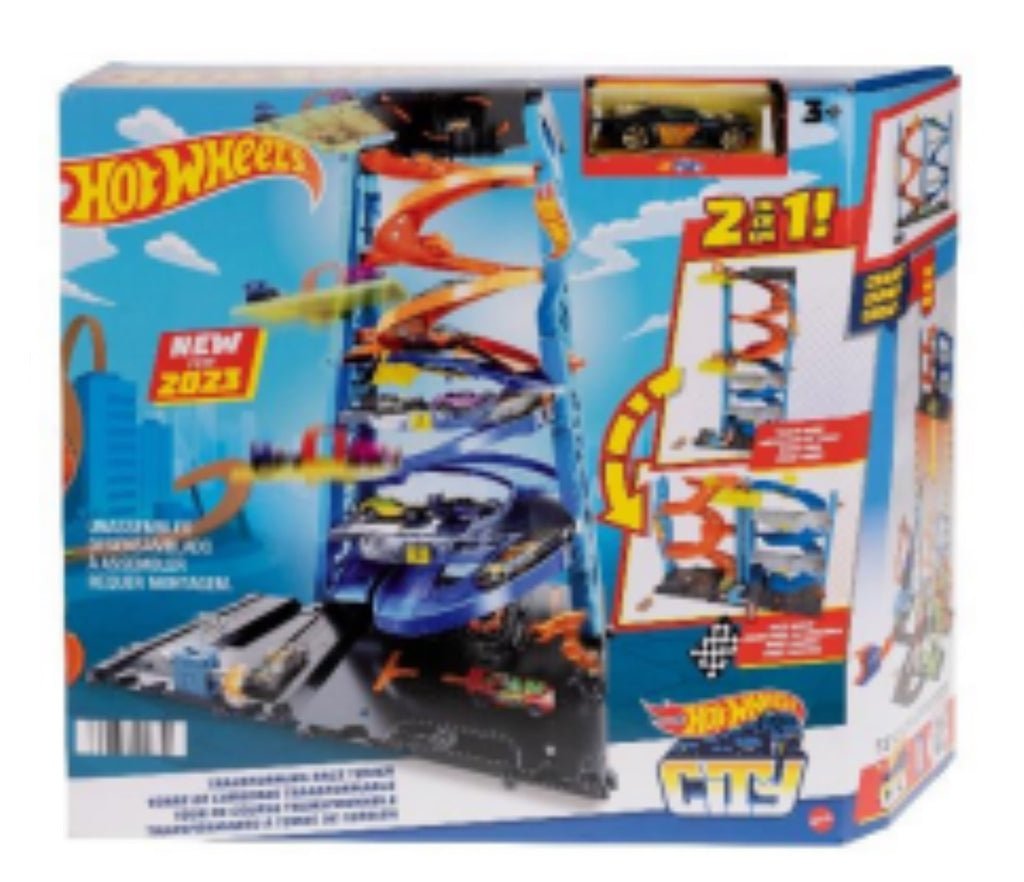 HOT WHEELS CITY TRANSFORMING RACE TOWER PLAYSET