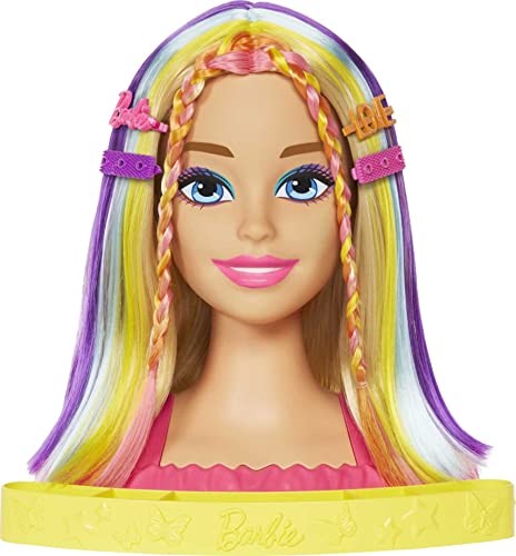 Barbie Neon Rainbow Deluxe Styling Head - Blonde