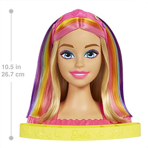 Barbie Neon Rainbow Deluxe Styling Head - Blonde
