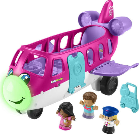 Little People Barbie Toy Airplane with Lights Music and 3 Figures  Little Dream Plane  