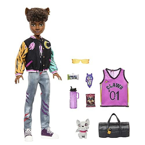 Monster High Doll  Clawd Wolf Doll with Pet and Accessories