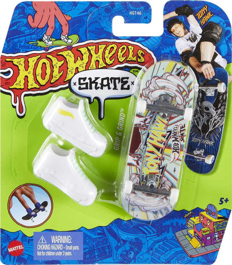 Hot Wheels Skate Tony Hawk Fingerboard & Skate Shoes ast - Grip & Grind