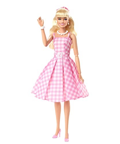 Barbie The Movie Collectible Doll Margot Robbie As Barbie In Pink Gingham Dress
