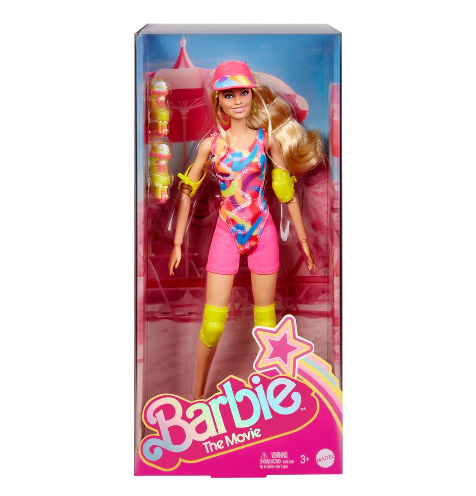 Barbie the Movie Doll Margot Robbie in Roller Skating Outfit