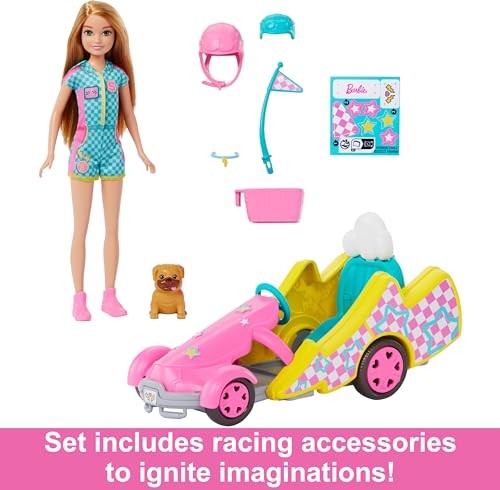 Barbie Stacie Doll and Go-Kart Car Dog and Accessories