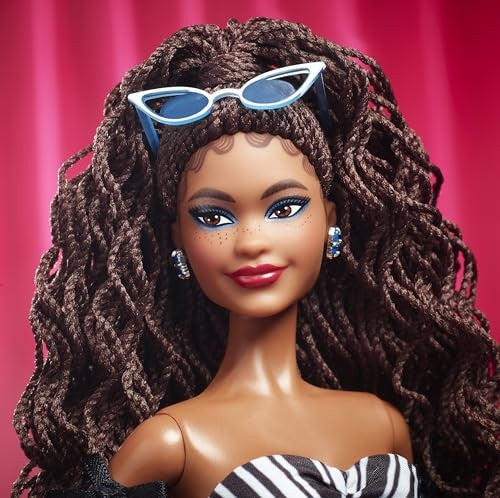 Barbie 65th Blue Sapphire Anniversary Doll With Brunette Hair