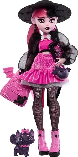 Monster High Draculaura Fashion Doll With Pet Count Fabulous And Accessories