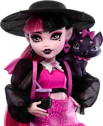 Monster High Draculaura Fashion Doll With Pet Count Fabulous And Accessories
